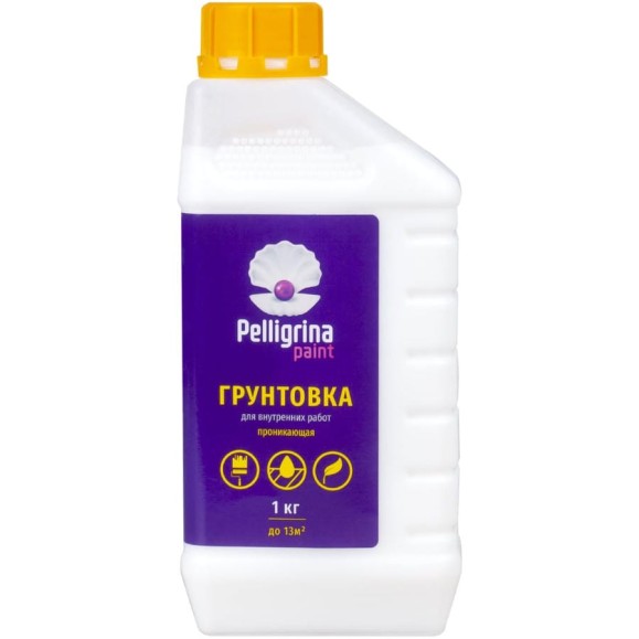 Грунтовка PELLIGRINA PAINT проникающая, для внутренних работ, 1 кг 231237 Грунтовка PELLIGRINA PAINT проникающая, для внутренних работ, 1 кг 231237