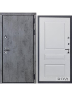 Дверь DIVA 48 (2050x960 мм; правая; бетон темный - Д13 белый софт) УТ-00072680 Дверь DIVA 48 (2050x960 мм; правая; бетон темный - Д13 белый софт) УТ-00072680