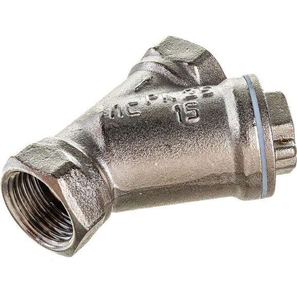 Сетчатый фильтр для воды VALFEX 1/2" ВР/ВР никелированная латунь, под пломбу 46Б5фт1 VF.192.LN0.012.Bir Сетчатый фильтр для воды VALFEX 1/2" ВР/ВР никелированная латунь, под пломбу 46Б5фт1 VF.192.LN0.012.Bir