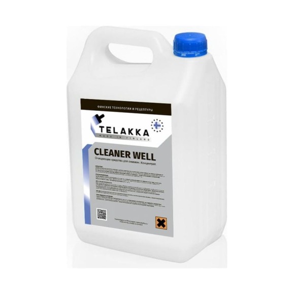 Очищающее средство для скважин Telakka CLEANER WELL 10л 4631160697494 Очищающее средство для скважин Telakka CLEANER WELL 10л 4631160697494
