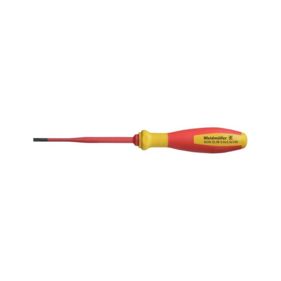 Изолированная отвертка Weidmuller SDIS SLIM 0.6x3.5x100 2749610000 Изолированная отвертка Weidmuller SDIS SLIM 0.6x3.5x100 2749610000