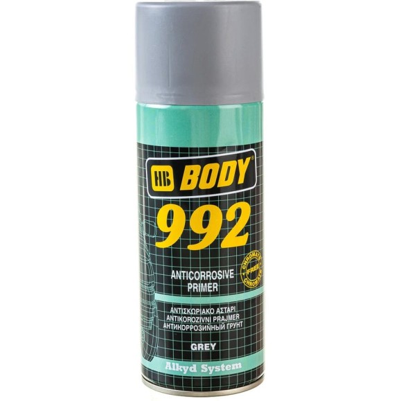 Аэрозольный грунт HB BODY 992 1К серый, 0.4 л 5100799200