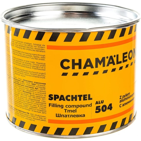 Шпатлевка CHAMAELEON с алюминием вкл.отвердитель 1кг 15045 Шпатлевка CHAMAELEON с алюминием вкл.отвердитель 1кг 15045