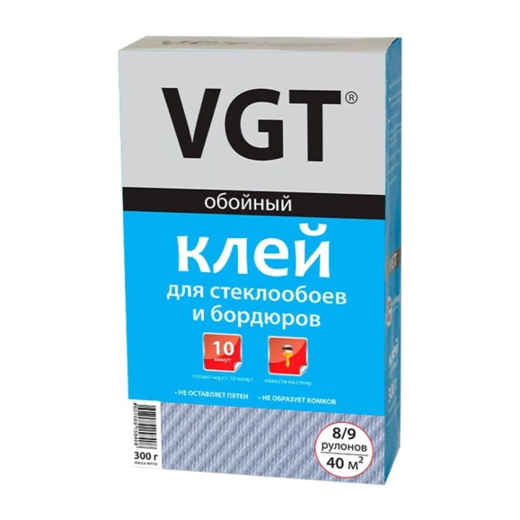 Клей для стеклообоев и бордюров VGT сухой, 300 гр 11606577