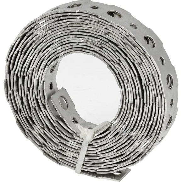 Перфорированная лента VORMANN 16x0,9 мм, 3 м, нержавеющая сталь 011401016