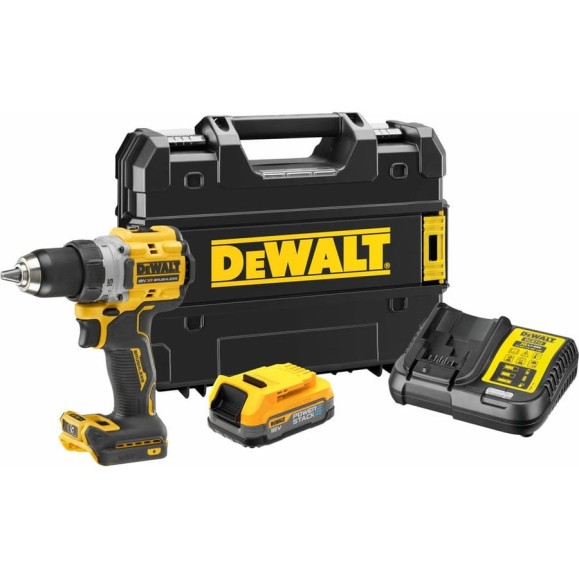 Бесщеточная дрель-шуруповерт DEWALT 2 скорости, 1 АКБ 18 В XR Li-Ion DCD800E1T-QW Бесщеточная дрель-шуруповерт DEWALT 2 скорости, 1 АКБ 18 В XR Li-Ion DCD800E1T-QW