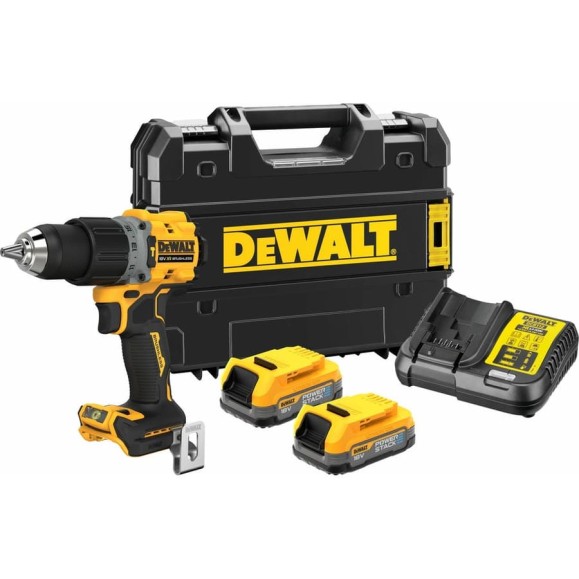 Ударная бесщеточная дрель-шуруповерт DEWALT 2 скорости, 2 АКБ 18 В XR Li-Ion DCD805E2T-QW Ударная бесщеточная дрель-шуруповерт DEWALT 2 скорости, 2 АКБ 18 В XR Li-Ion DCD805E2T-QW