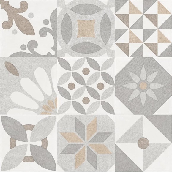 Декор LB CERAMICS Окленд (пэчворк; 45x45 см; площадь упаковки 1,62 кв.м) СК000039100