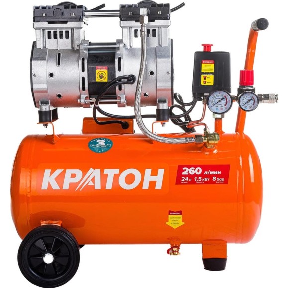 Компрессор с прямой передачей Кратон безмасляный AC-260-24-OFHS 3 01 01 055 Компрессор с прямой передачей Кратон безмасляный AC-260-24-OFHS 3 01 01 055