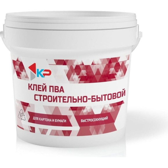 Клей ПВА строительно-бытовой КР 1 кг 4610044291058 Клей ПВА строительно-бытовой КР 1 кг 4610044291058