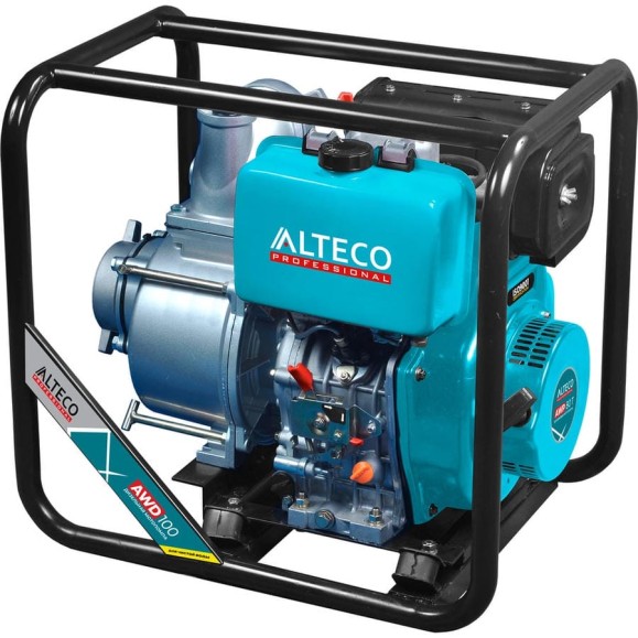 Дизельная мотопомпа ALTECO Professional AWD100 44242 Дизельная мотопомпа ALTECO Professional AWD100 44242