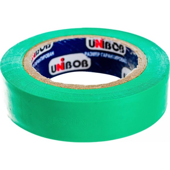 Изолента ПВХ UNIBOB 15 мм х 10 м, зеленая, 130 мкм 211769 Изолента ПВХ UNIBOB 15 мм х 10 м, зеленая, 130 мкм 211769