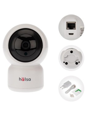 Беспроводная поворотная Wi-Fi камера Halsa со звуком HSL-S-101W Беспроводная поворотная Wi-Fi камера Halsa со звуком HSL-S-101W