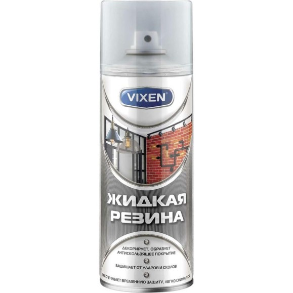 Жидкая резина Vixen (прозрачный; глянцевый; аэрозоль; 520 мл) VX-90101LM Жидкая резина Vixen (прозрачный; глянцевый; аэрозоль; 520 мл) VX-90101LM