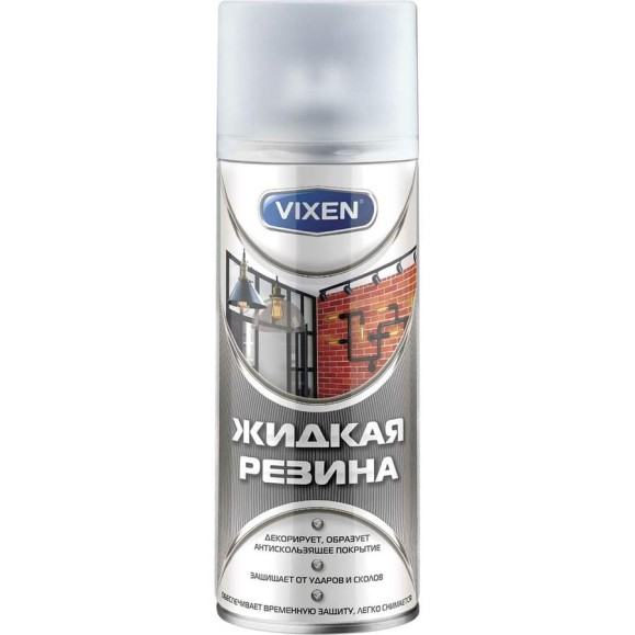 Жидкая резина Vixen (прозрачный; матовый; аэрозоль; 520 мл) VX-90102LM