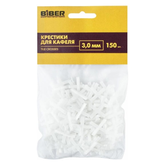 Крестики для кафеля (150 шт; 3 мм) Biber 55604 тов-080350 Крестики для кафеля (150 шт; 3 мм) Biber 55604 тов-080350