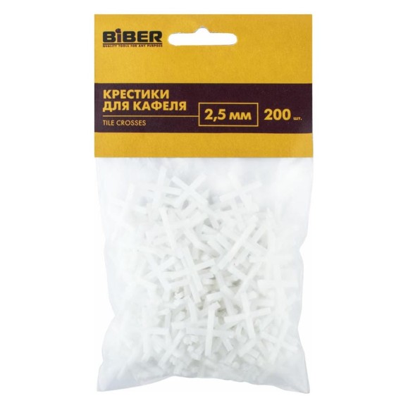 Крестики для кафеля (200 шт; 2.5 мм) Biber 55603 тов-080349 Крестики для кафеля (200 шт; 2.5 мм) Biber 55603 тов-080349
