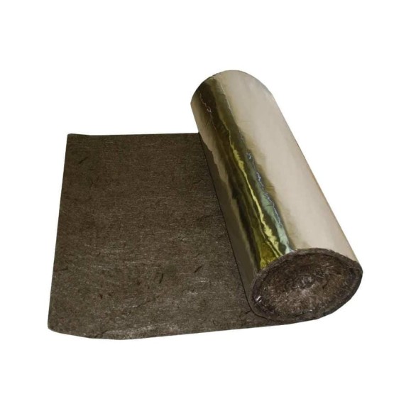 Базальтовый мат с фольгой BASFIBER 10000x1200x10 мм, 12 м2, огнеупорный, 700 C БИМ 10 Ф-рулон Базальтовый мат с фольгой BASFIBER 10000x1200x10 мм, 12 м2, огнеупорный, 700 C БИМ 10 Ф-рулон