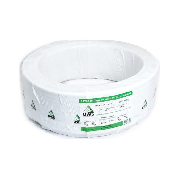 Многослойная труба UWS PRO PERT-AL-PERT Б. 20х2, 100 м PR-20-100 210804 Многослойная труба UWS PRO PERT-AL-PERT Б. 20х2, 100 м PR-20-100 210804