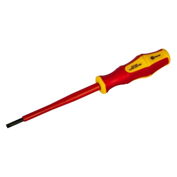 Отвертка диэлектрическая Ultra Grip SL 4,0 х 100 мм CR-V КОБАЛЬТ 646-447 Отвертка диэлектрическая Ultra Grip SL 4,0 х 100 мм CR-V КОБАЛЬТ 646-447