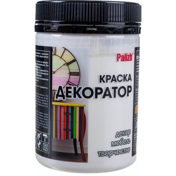 Акриловая краска-колер Palizh 128 белая 0,36кг 11597115 Акриловая краска-колер Palizh 128 белая 0,36кг 11597115