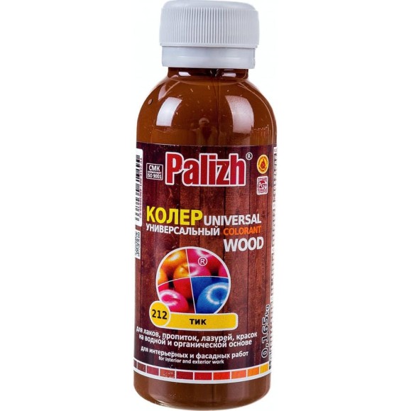 Универсальная колеровочная паста Palizh №212 WOOD 0,1л тик 11598393 Универсальная колеровочная паста Palizh №212 WOOD 0,1л тик 11598393
