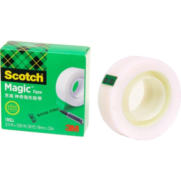 Невидимая клейкая лента SCOTCH 810 Magic в коробочке, 19 мм х 33 м 7100024666 Невидимая клейкая лента SCOTCH 810 Magic в коробочке, 19 мм х 33 м 7100024666