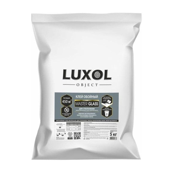 Обойный клей LUXOL MASTER GLASS Professional 5 кг/мешок MASTER GLASS Professional 5кг