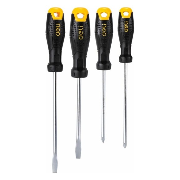 Набор отверток DELI dl620004 SL5x100, SL6x150, PH1x100, PH2x150, 4 шт. 104546 Набор отверток DELI dl620004 SL5x100, SL6x150, PH1x100, PH2x150, 4 шт. 104546