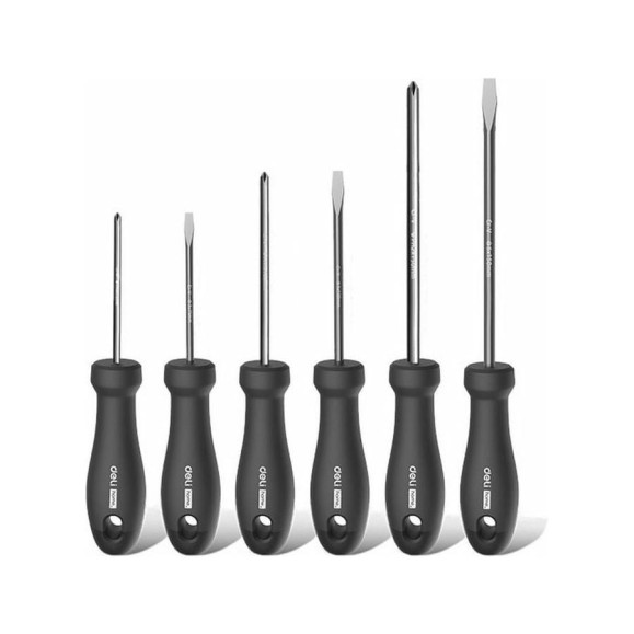 Набор отверток DELI Home Series Black HT1006 6 шт. 104596 Набор отверток DELI Home Series Black HT1006 6 шт. 104596