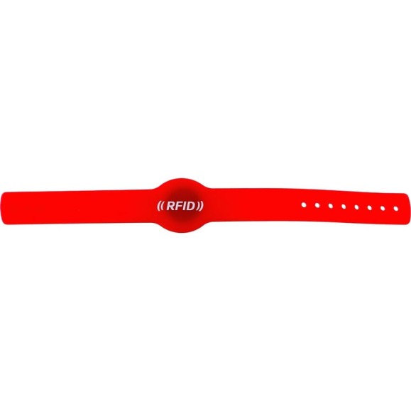 Браслет ID ZKTEco Wristbands красный 00-00013315