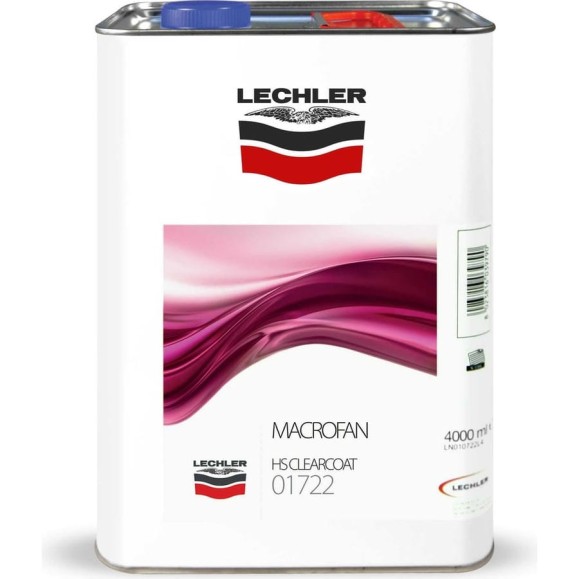 Лак Lechler MACROFAN HS 2К прозрачный 4л 01722L4 Лак Lechler MACROFAN HS 2К прозрачный 4л 01722L4