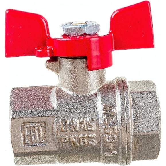 Шаровой кран VALFEX PREMIUM для воды, 1/2" ВР/ВР, бабочка VF.217.NB1.012.PREMIUM Шаровой кран VALFEX PREMIUM для воды, 1/2" ВР/ВР, бабочка VF.217.NB1.012.PREMIUM