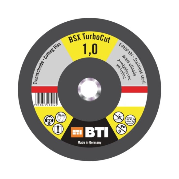 Диск отрезной BSX TurboCut Inox 115x1x22.2 мм BTI 9019142 Диск отрезной BSX TurboCut Inox 115x1x22.2 мм BTI 9019142