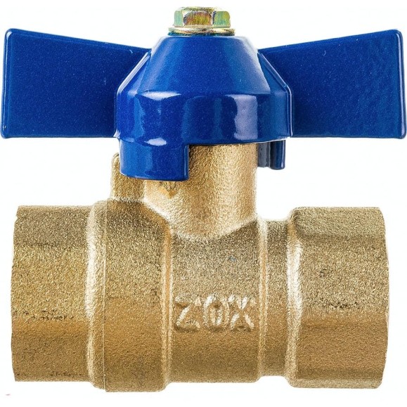 Шаровой кран ZOX 1/2'' вн/вн., бабочка 519277 Шаровой кран ZOX 1/2'' вн/вн., бабочка 519277