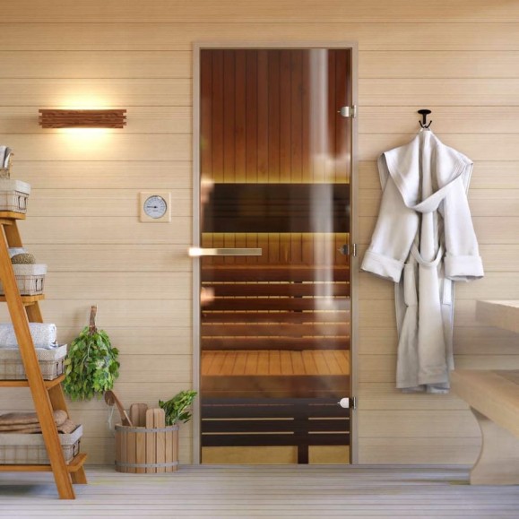 Дверь для бани DoorWood Бронза, 1800х700 мм УТ-00011684