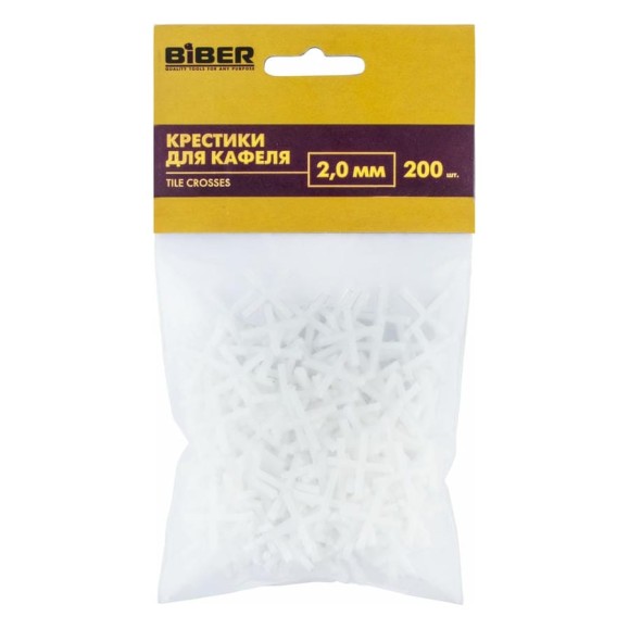 Крестики для кафеля (200 шт; 2 мм) Biber 55602 тов-080348 Крестики для кафеля (200 шт; 2 мм) Biber 55602 тов-080348