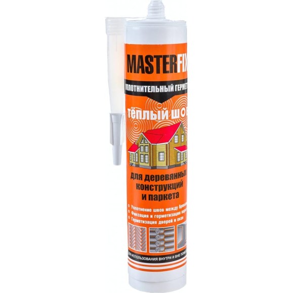 Уплотнительный герметик MASTERFIX ТЕПЛЫЙ ШОВ (для деревянного домостроения; песочный; 280 мл) 1527/1 Уплотнительный герметик MASTERFIX ТЕПЛЫЙ ШОВ (для деревянного домостроения; песочный; 280 мл) 1527/1