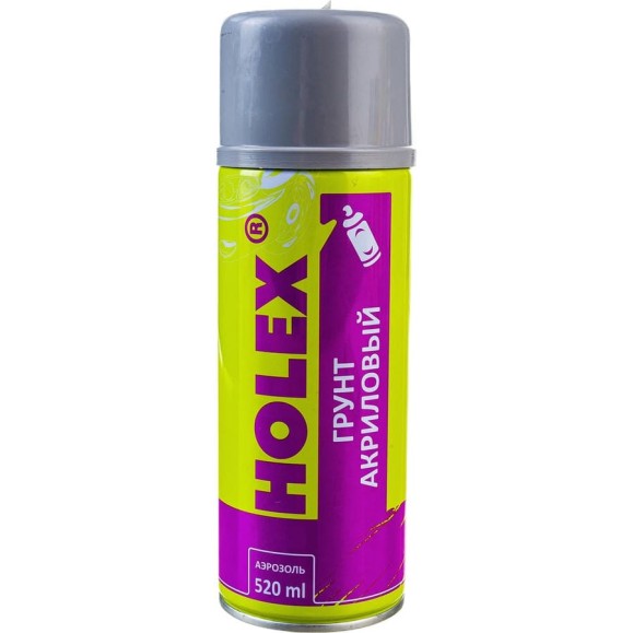 Акриловый грунт HOLEX серый аэрозоль, 520мл HAS-2542 Акриловый грунт HOLEX серый аэрозоль, 520мл HAS-2542