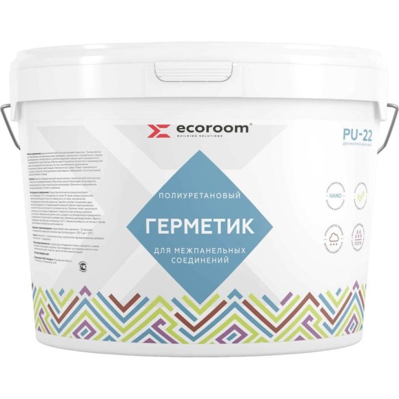 Полиуретановый герметик ECOROOM 2К PU-22 10.5 кг E-PUгерм-7699 Полиуретановый герметик ECOROOM 2К PU-22 10.5 кг E-PUгерм-7699