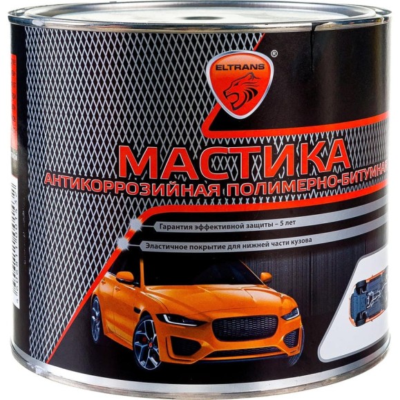 Полимерно-битумная мастика ELTRANS жестяная банка, 2, 4 л EL-0208.02 Полимерно-битумная мастика ELTRANS жестяная банка, 2, 4 л EL-0208.02