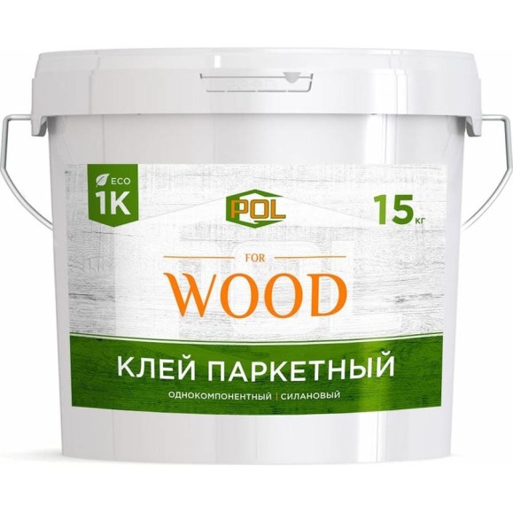Однокомпонентный силановый клей ГЕПОЛ G-Pol Wood 1K 15 кг GPW1K-15