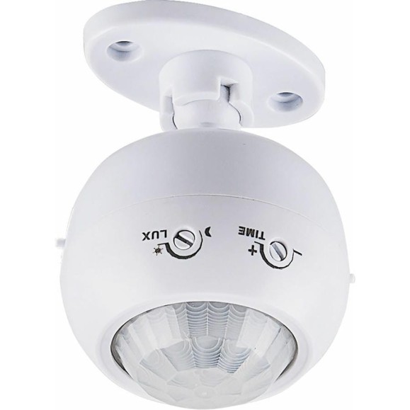 Поворотный датчик движения FERON SEN16 1200W 8m, 120 гориз., 360 верт., белый 22074