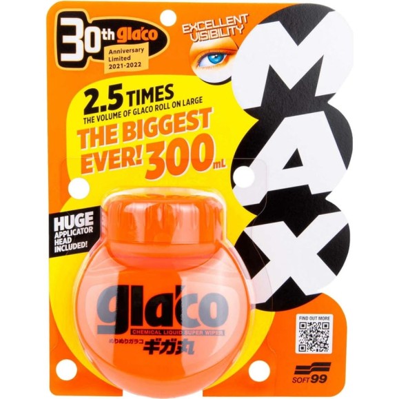 Антидождь для стёкол SOFT99 Glaco Roll on Max, 300 мл арт. 10363 1766367 Антидождь для стёкол SOFT99 Glaco Roll on Max, 300 мл арт. 10363 1766367