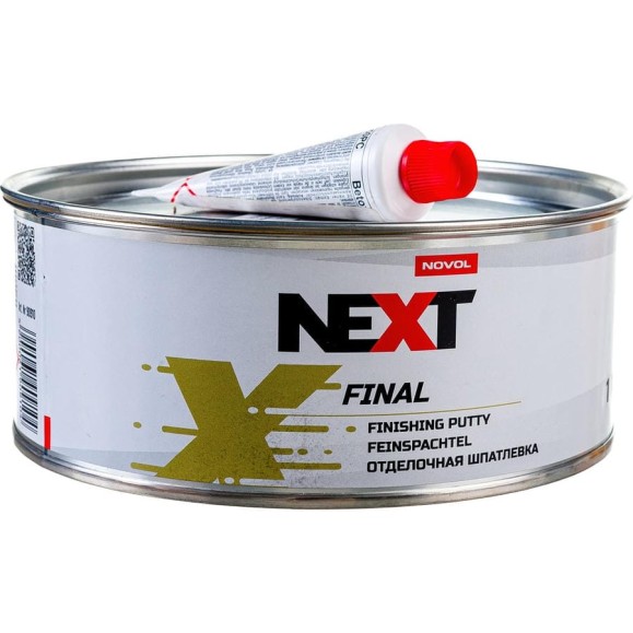 Финальная отделочная шпатлевка NOVOL NEXT FINAL, банка 1 кг + отвердитель 90910 Финальная отделочная шпатлевка NOVOL NEXT FINAL, банка 1 кг + отвердитель 90910