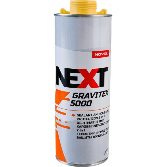 Антигравий-герметик NOVOL NEXT GRAVITEX 5000 2 в 1 бежевый, под пистолет, евробаллон 1 л 90970 Антигравий-герметик NOVOL NEXT GRAVITEX 5000 2 в 1 бежевый, под пистолет, евробаллон 1 л 90970