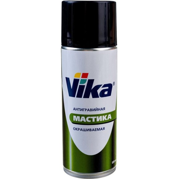 Антигравийная мастика VIKA окрашиваемая, черная, 520 мл 18-000029 Антигравийная мастика VIKA окрашиваемая, черная, 520 мл 18-000029