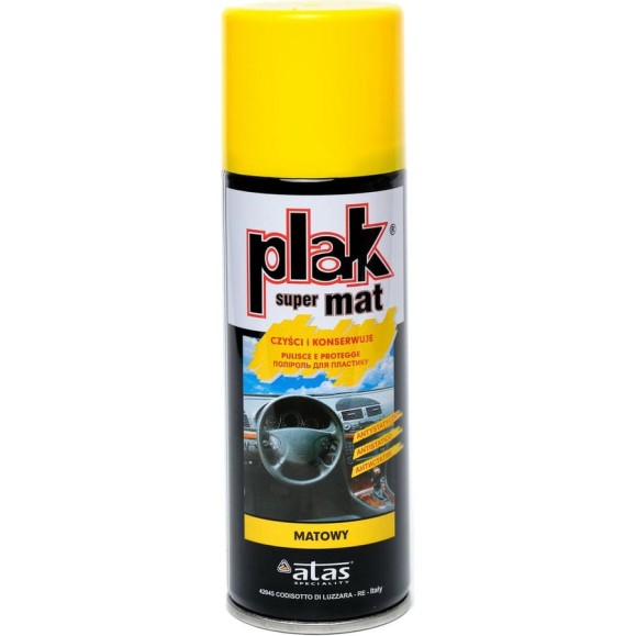 Полироль салона PLAK Super Mat 200 мл аэрозоль Лимон 5080