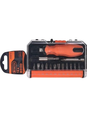 Набор вставок TACTIX из 16-ти предметов, SL, PH, PZ, TORX 900016