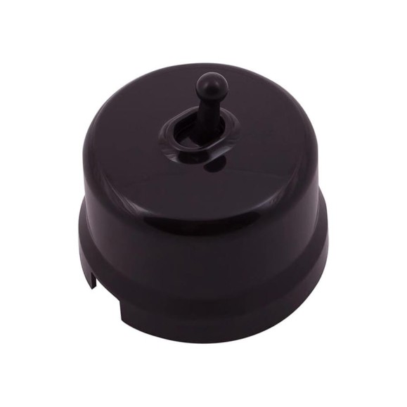 1-клавишный выключатель Bironi перекрестный, пластик, цвет коричневый, тумблерный B1-233-22 1-клавишный выключатель Bironi перекрестный, пластик, цвет коричневый, тумблерный B1-233-22